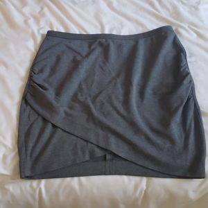 Banana republic mini wrap skirt w/ side ruffles